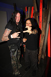 die Rocker Mille Petrozza (Metal Band „Kreator) und Schmier (Metal Band „Destruction“) (Foto. MartiN Schmitz)